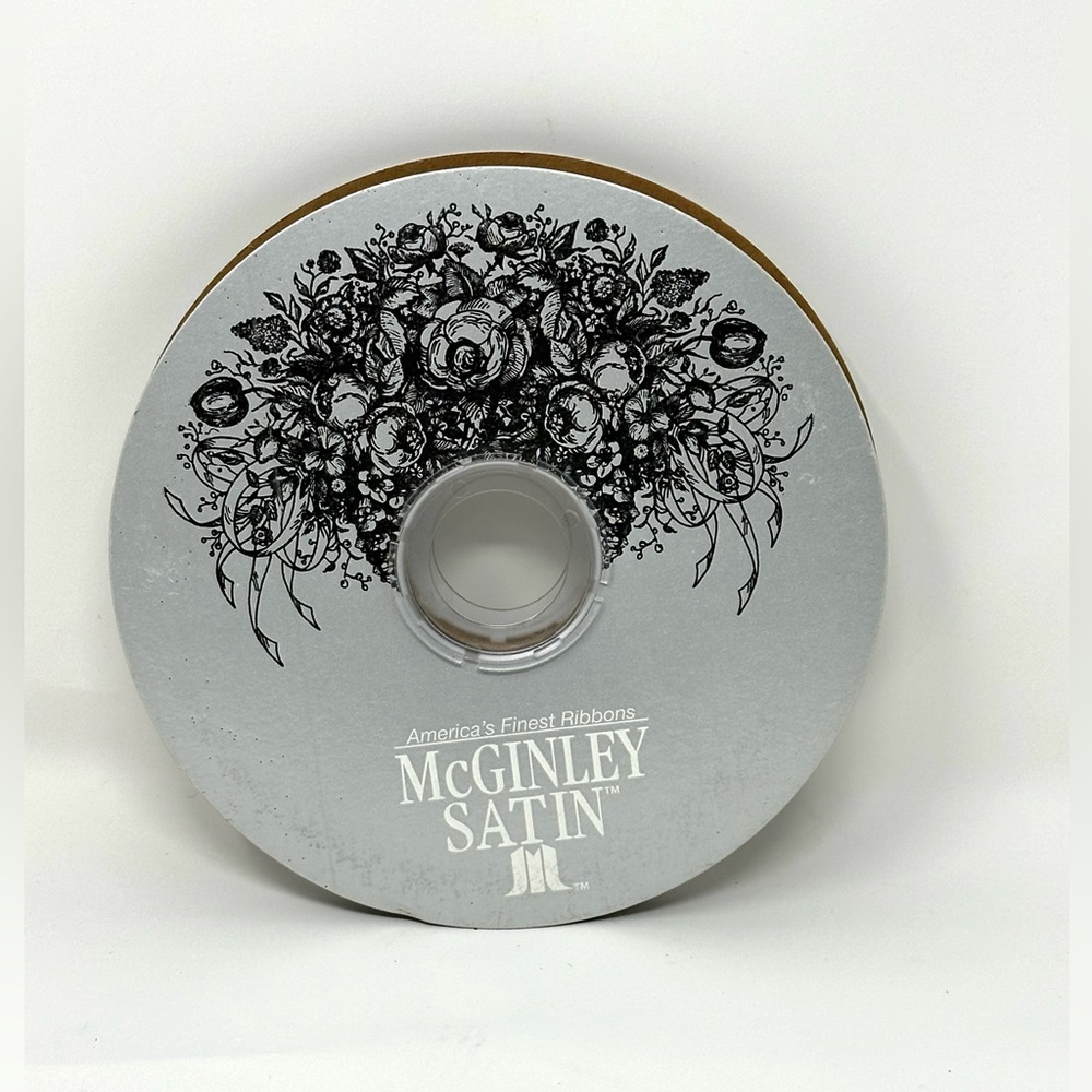 McGinley Satin ribbon Satin black 100yd 100% Acetate